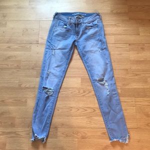 Light wash jeans
